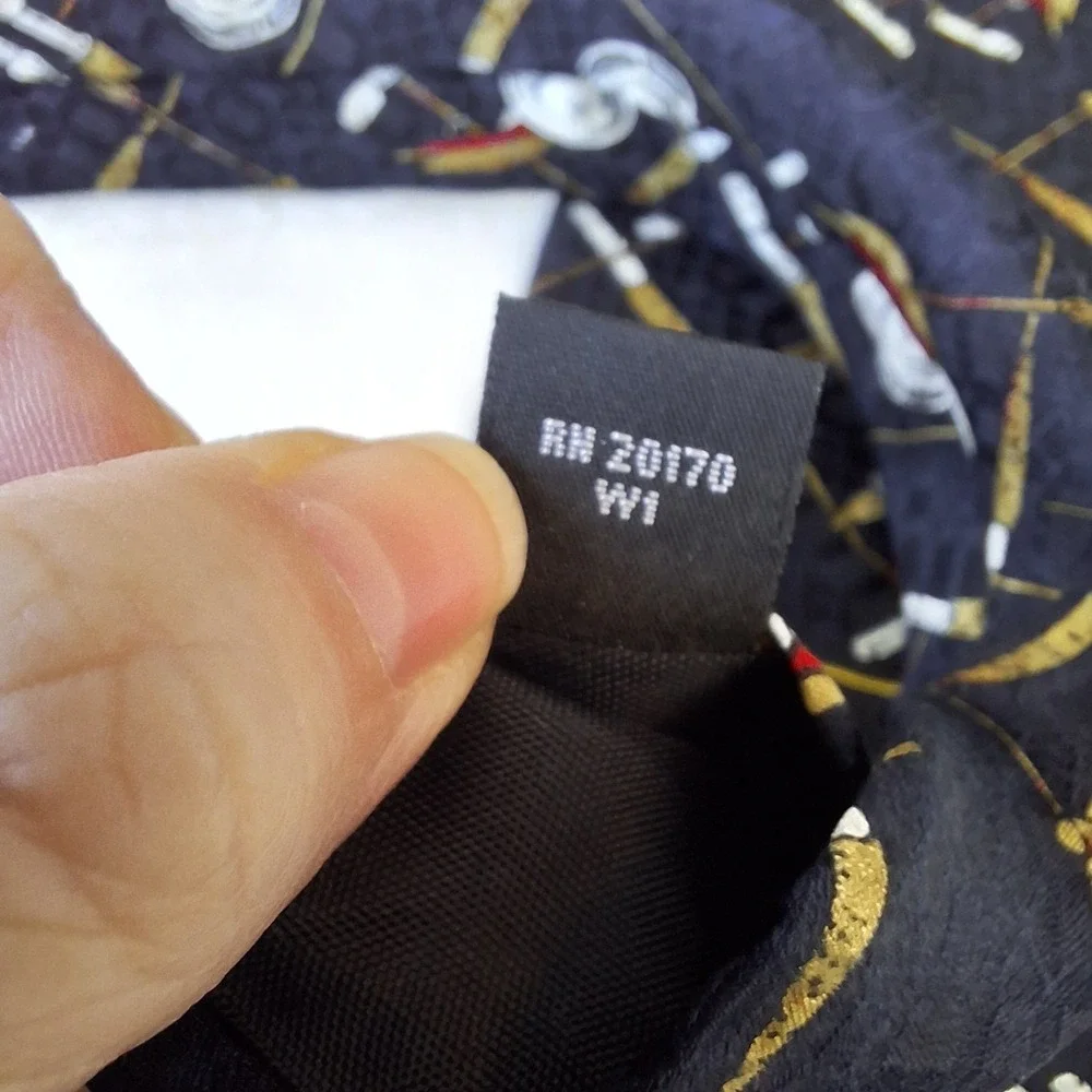 Vintage LL Bean Mens Fly Fishing Tie 100%‎ Silk Made In The USA Outdoor Gift